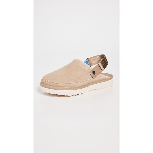 UGG Men's Goldencoast Clog Sandal, Sand / Santorini, 12